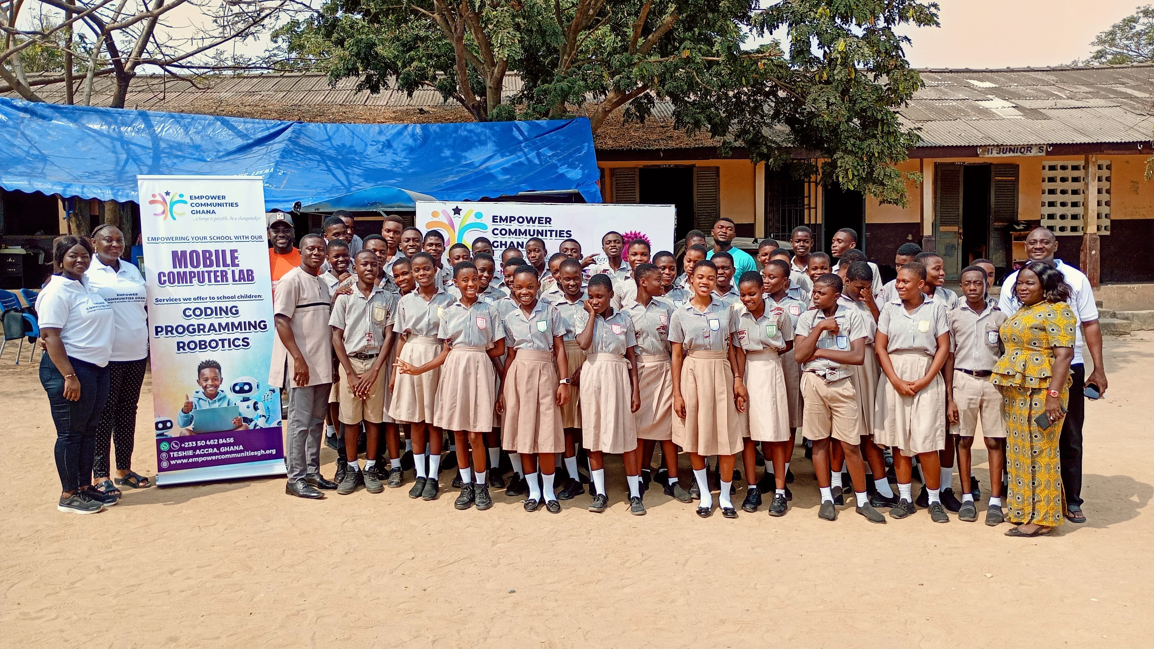 Young people training through EmpoComm Youth Empowerment programmes